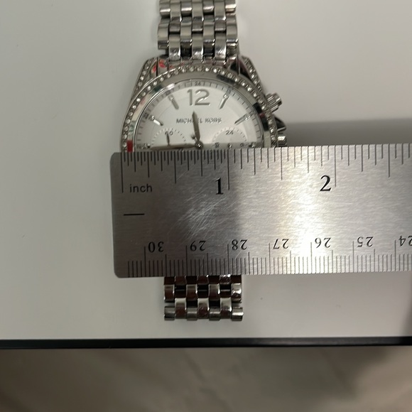 Michael Kors Silver Diamond Bezel Watch - Picture 5 of 6